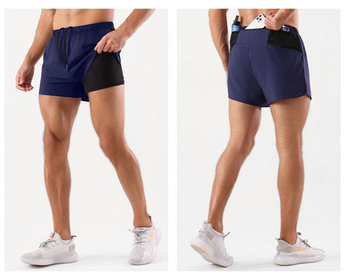 Men's Causal Running Sport Work Out Shorts with Liner