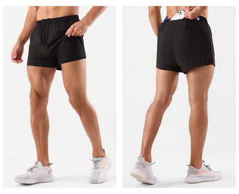 Men's Causal Running Sport Work Out Shorts with Liner
