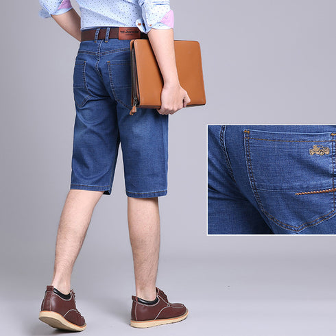 Men's Summer Fashion Plus Size Jeans Denim Dress Shorts
