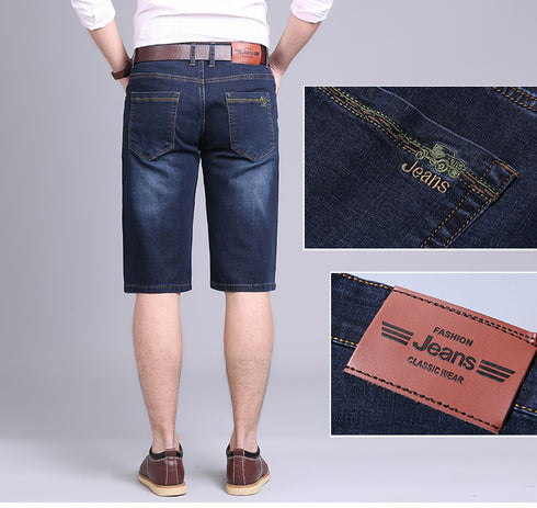 Men's Summer Fashion Plus Size Jeans Denim Dress Shorts