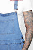 Men's Bib Overalls Denim Shorts Jean Romper Workout Jumpsuit