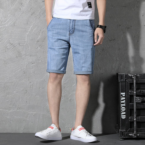 Newest Plus Size Summer Loose Mid Waist Men's Jean Shorts