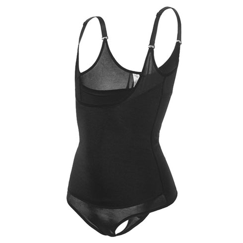 Latex Women's Thong Panty Open Bust Body Shapewear Fajas