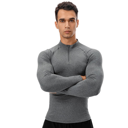 Men's Winter Running Quick Dry Brushed Warm Shirt