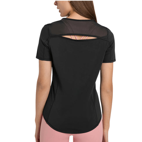 Women's Stylish Yoga Athletic Running Round Neck T-Shirt