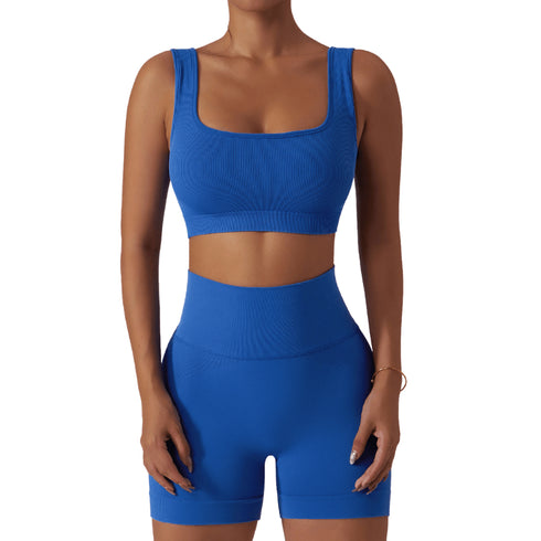 Women's Running Sports Bra High Waist Shorts Yoga Suits