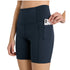 Women's Sport High Waist Side Pocket Skinny Yoga Shorts