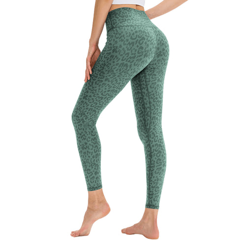 Workout Women's Printing High Waist Running Lift Hips Pants