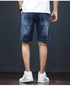 Fashion Simple Loose Plus Size Mid Waisted Men's Jean Shorts