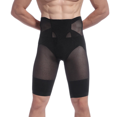 Men's Breathable Tummy Control Shorts Leg Body Shaper