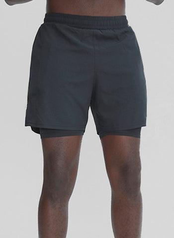 2 in 1 Men's Causal Athletic Running Shorts with Liner
