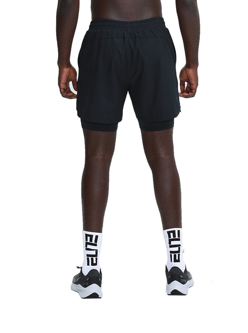 2 in 1 Men's Causal Athletic Running Shorts with Liner