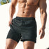 2 in 1 Men's Outdoor Running Shorts with Zipper Pockets