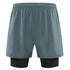 2 in 1 Men's Quick Dry Breathable Active Gym Shorts