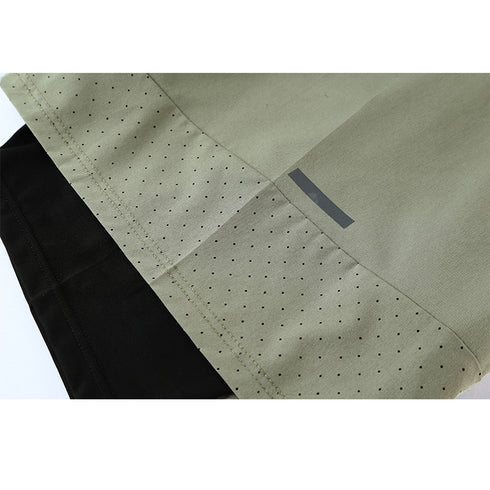 2 in 1 Men's Quick Dry Breathable Active Gym Shorts