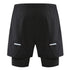 2 in 1 Men's Quick Dry Breathable Active Gym Shorts