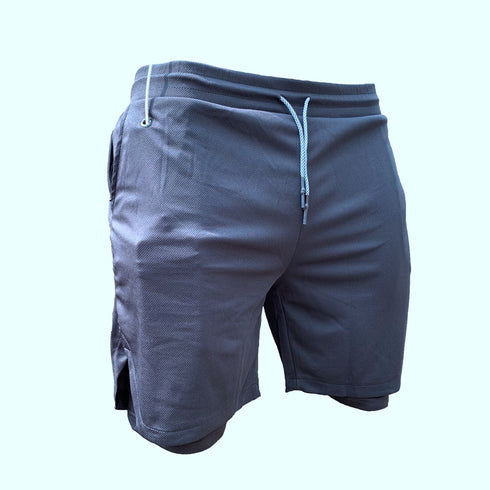 2 in 1 Mesh Quick Dry Stretch Liner for Men's Jogger Fitness