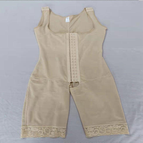 3 Rows Clasp Women's Tummy Tightening Hip Lift Lace Plus Size Shapewear