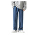 Vintage Men's Warm Loose Straight Denim Pants