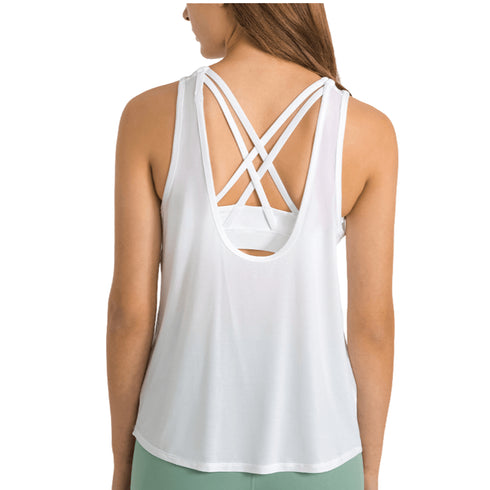 Women's Breathable Loose Quick Dry Athletic Yoga Tank