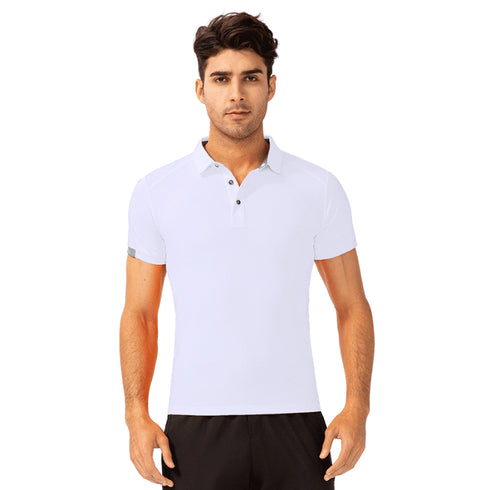 Men's Running Training Polo Shirts Quick Dry Golf T-shirt