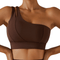 Women's One Shoulder Running Fitness Yoga Bra Tank