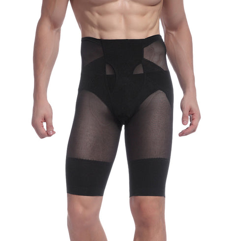Men's Breathable Tummy Control Shorts Leg Body Shaper