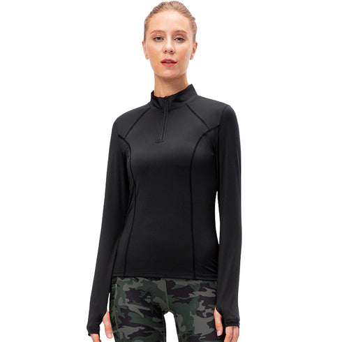 Quick Dry Winter Women's Long Sleeve Sport Running Shirt