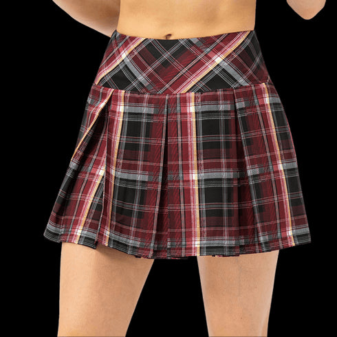 Women's Athletic High Waist Pleated Tennis Skirt Lining Shorts