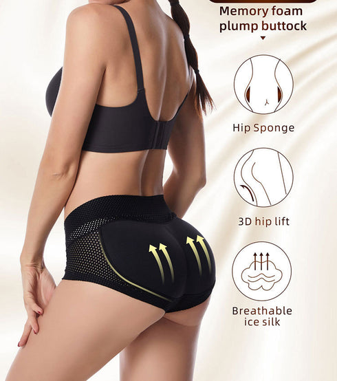 Breathable Women's Underwear Fake Butt Pads Panties