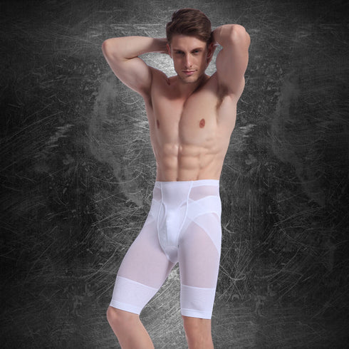 Men's Breathable Tummy Control Shorts Leg Body Shaper