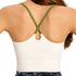 Women's Bra Pads Yoga Fitness Stylish Simple Crop Tank