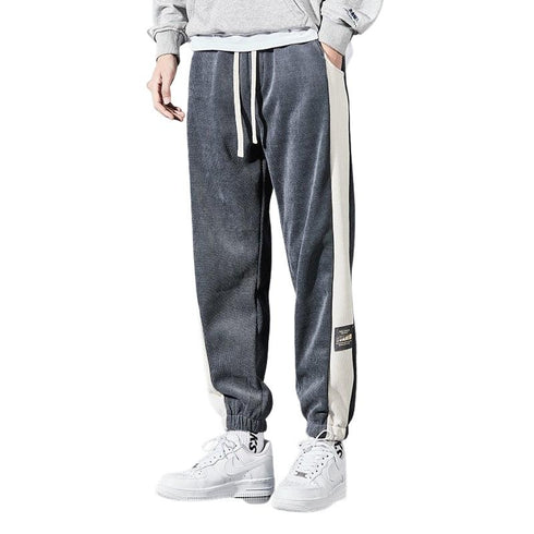 Men's Plus Size Workout Cuffed Leg Elastic Waist Joggers Pants