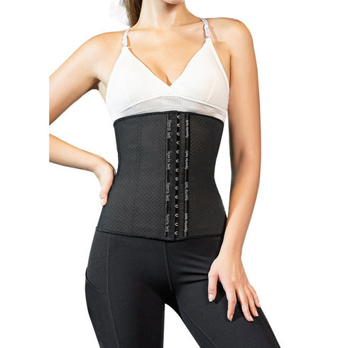 9 Steel Boned Women's Waist Trainer Workout Latex Shapewear