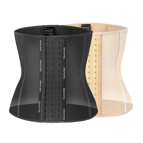 9 Steel Boned Women's Waist Trainer Workout Latex Shapewear