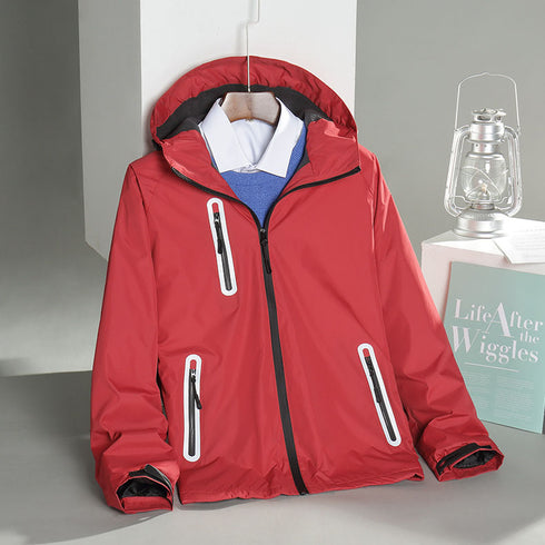 Plus Size Waterproof Jacket Unisex Winter Coat for Logo Print