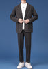 Autumn Woolen Plus Size Men's Casual Slim Fit Suit Jacket