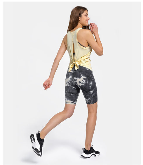 Back Belt Tank Women's Loose Breathable Running Tanks