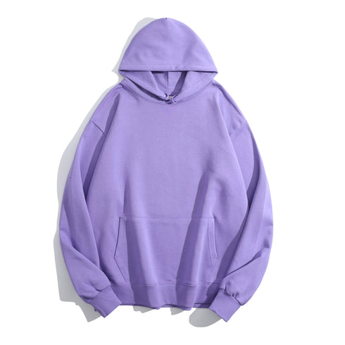 Blank Casual Unisex Long Sleeves Hoodies with Pocket