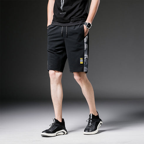 Breathable Men's Elastic Sports Gym Camo Mesh Shorts