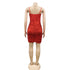 Breathable Spaghetti Strap Sequins Women's Bodycon Dresses