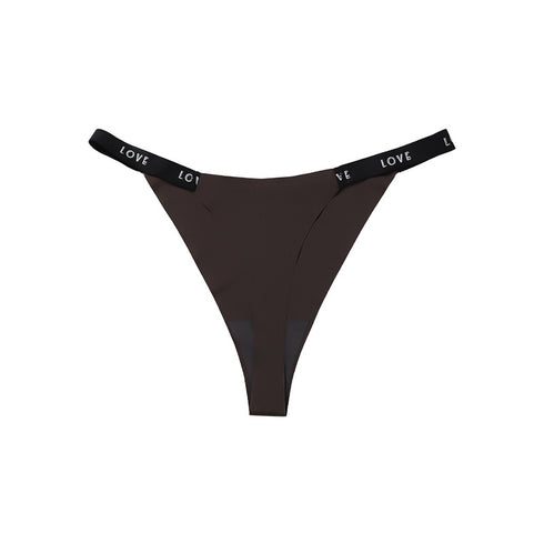 Breathable Women's Letter Sport Thong Panties Brief Panties