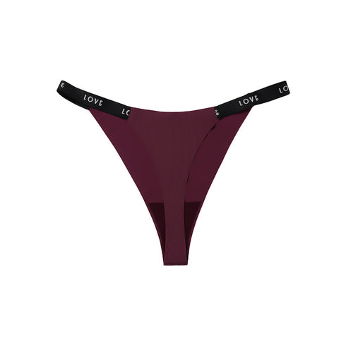 Breathable Women's Letter Sport Thong Panties Brief Panties