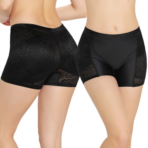 Breathable Women's Mid Waist Hip Pads Short Underwear