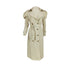 Casual Long Trench Coat Women's Button Outwear