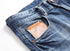 Casual Stretch Denim Mid Waisted Men's Denim Jean Shorts