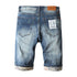 Casual Stretch Denim Mid Waisted Men's Denim Jean Shorts