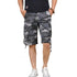 Casual Men's Camo Cargo Shorts with Multi-Pocket