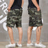 Casual Men's Camo Cargo Shorts with Multi-Pocket