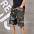Casual Men's Camo Cargo Shorts with Multi-Pocket